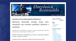 Desktop Screenshot of eletronicaromualdo.com.br
